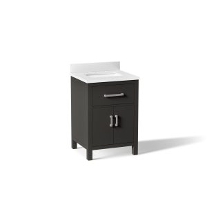 Kresla 24" bathroom vanity cabinet with sink and quartz top - K-40637-BD1-BWK