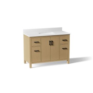 Kresla 48" bathroom vanity cabinet with sink and quartz top - K-40640-BD1-WEK