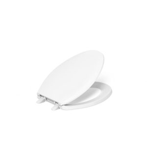 Lustra Quick-Release elongated toilet seat with antimicrobial agent - K-4652-A-0