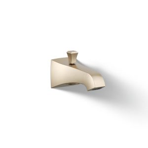 Memoirs Stately Wall-mount bath spout with Deco design and diverter - K-496-V-BV