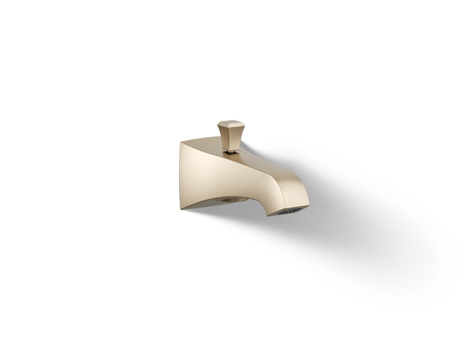 Memoirs Stately Wall-mount bath spout with Deco design and diverter - K-496-V-BV
