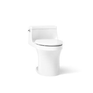 San Souci Hidden cord one-piece compact elongated toilet with concealed trapway, 1.28 gpf toilet - K-5172-HC-0