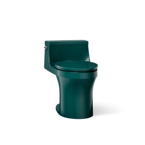 San Souci One-piece compact elongated toilet with concealed trapway, 1.28 gpf - K-5172-17