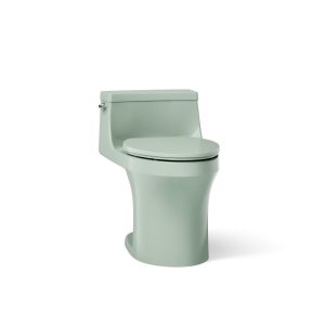 San Souci One-piece compact elongated toilet with concealed trapway, 1.28 gpf - K-5172-42