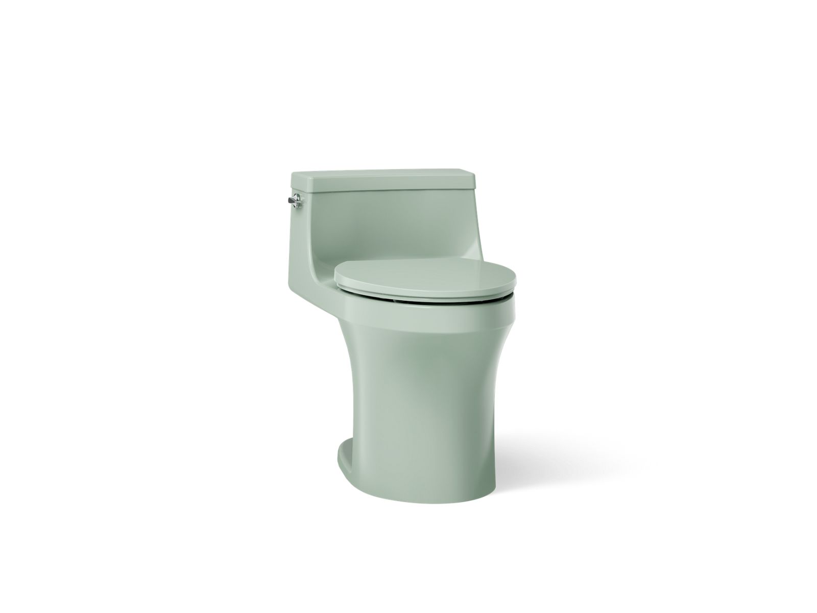 San Souci One-piece compact elongated toilet with concealed trapway, 1.28 gpf - K-5172-42