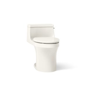 San Souci One-piece compact elongated toilet with concealed trapway, 1.28 gpf - K-5172-RA-96