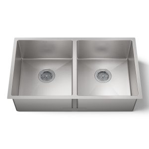Strive 32" undermount double-bowl kitchen sink with accessories - K-5281-NA