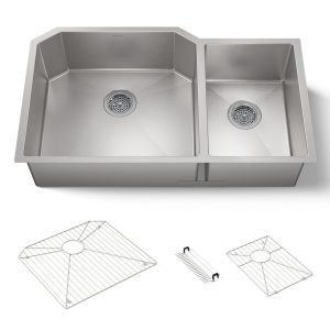 Strive 35-1/2" undermount double-bowl kitchen sink - K-5282-NA