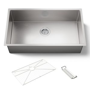 Strive 32" undermount single-bowl kitchen sink with accessories - K-5285-NA