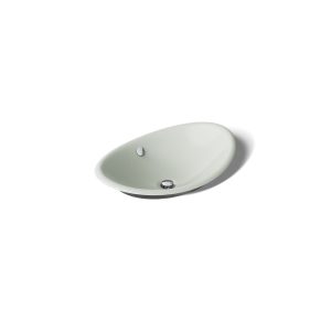 Iron Plains 20-3/4" oval vessel bathroom sink - K-5403-P5-FF