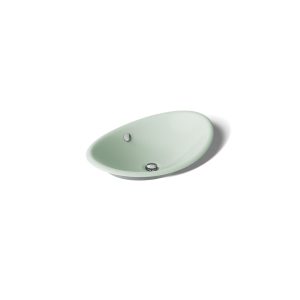 Iron Plains 20-3/4" oval vessel bathroom sink - K-5403-PAG-42