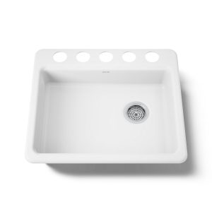 Riverby 25" undermount single-bowl kitchen sink - K-5479-5U-0