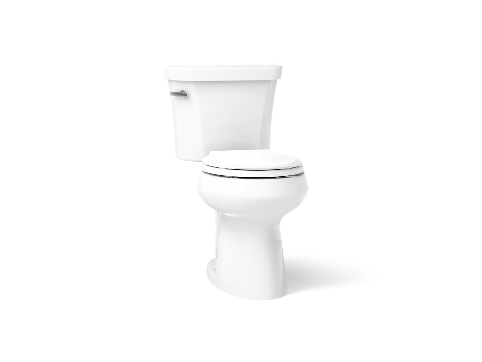 Highline Two-piece round-front toilet, 1.28 gpf - K-5481-0