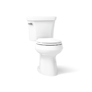 Highline Two-piece round-front toilet, 1.28 gpf - K-5481-U-0