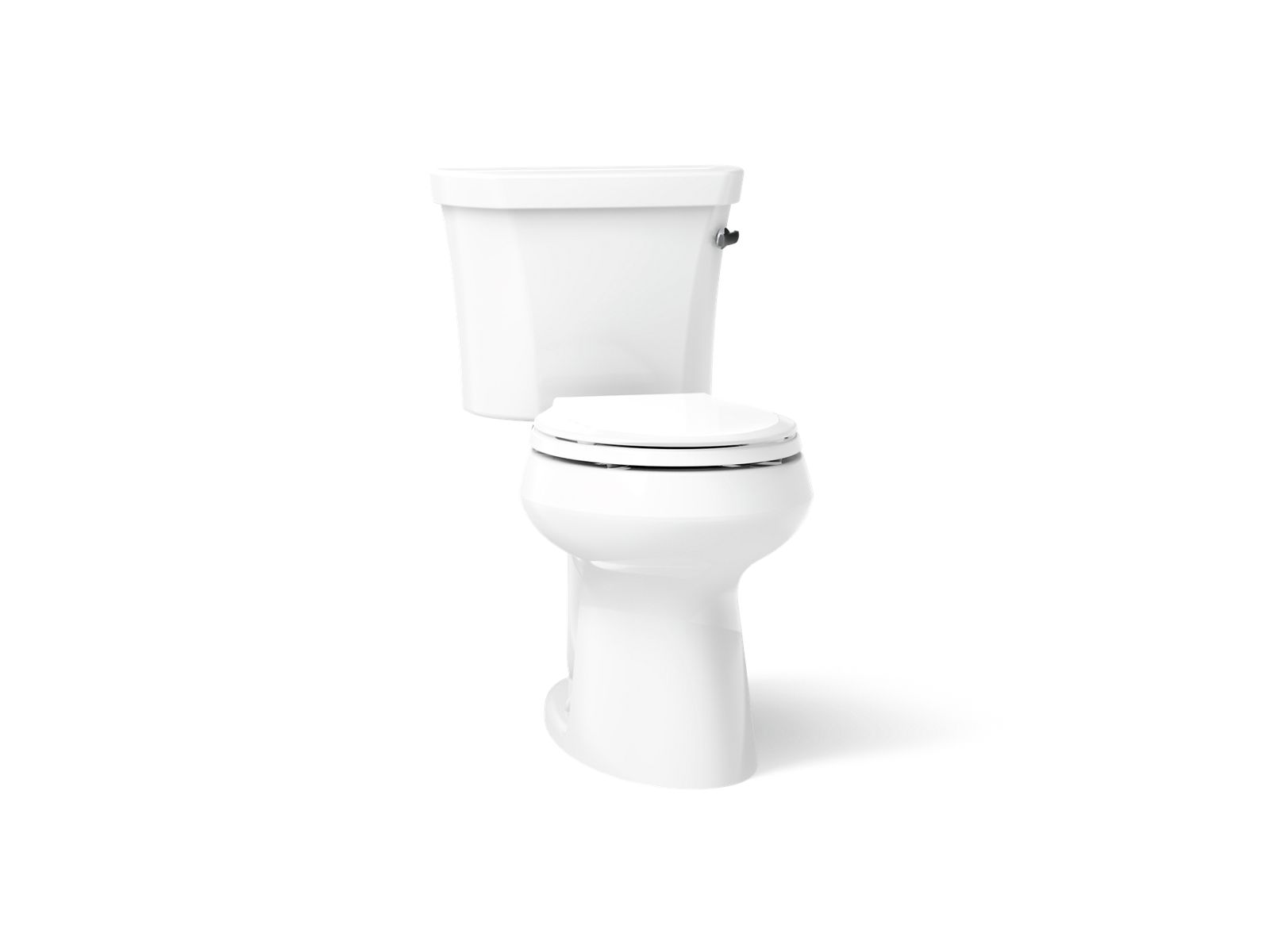 Highline Two-piece round-front toilet, 1.28 gpf - K-5481-RA-0
