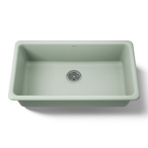 Iron/Tones 33" top-/undermount single-bowl kitchen sink - K-5707-42