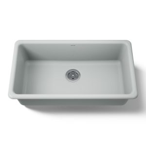 Iron/Tones 33" top-/undermount single-bowl kitchen sink - K-5707-95