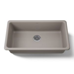 Iron/Tones 33" top-/undermount single-bowl kitchen sink - K-5707-TRF