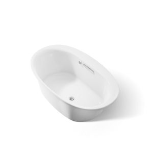 Underscore 59-3/4" x 35-3/4" drop-in bath with Bask heated surface - K-5713-W1-0