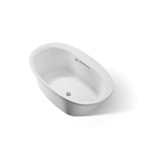 Underscore 59-3/4" x 35-3/4" drop-in bath with Bask heated surface - K-5713-W1-95