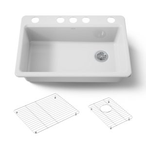 Riverby 33" undermount single-bowl kitchen sink - K-5871-5UA1-0