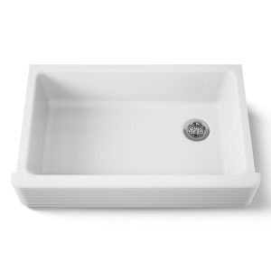 Hayridge Whitehaven 35-11/16" undermount single-bowl farmhouse kitchen sink - K-6351-0