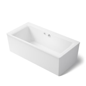 Stargaze 72" x 36" freestanding bath with Bask heated surface and straight shroud - K-6366-W1-0