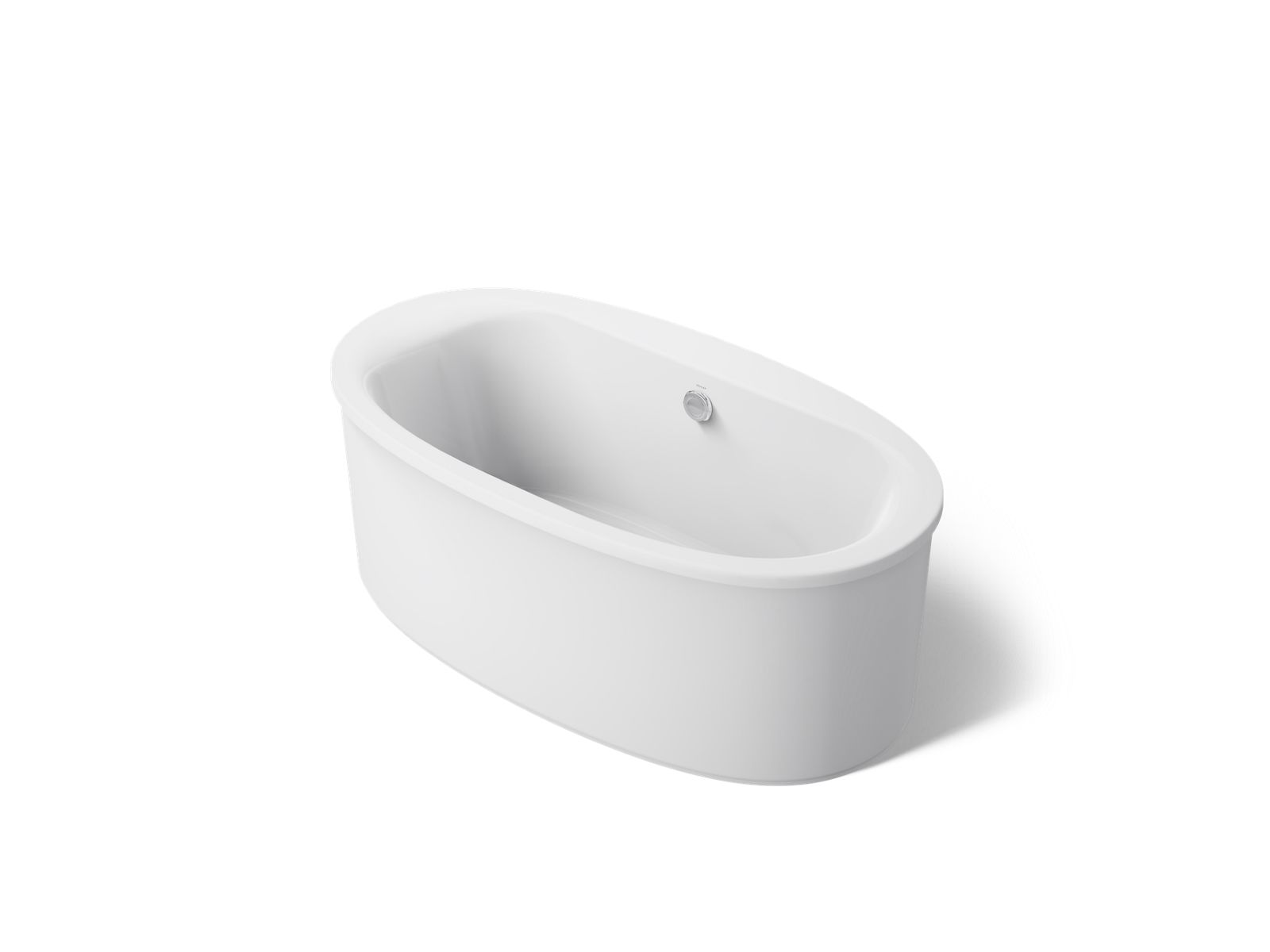 Sunstruck 65-1/2" x 35-1/2" freestanding bath, straight shroud - K-6368-0