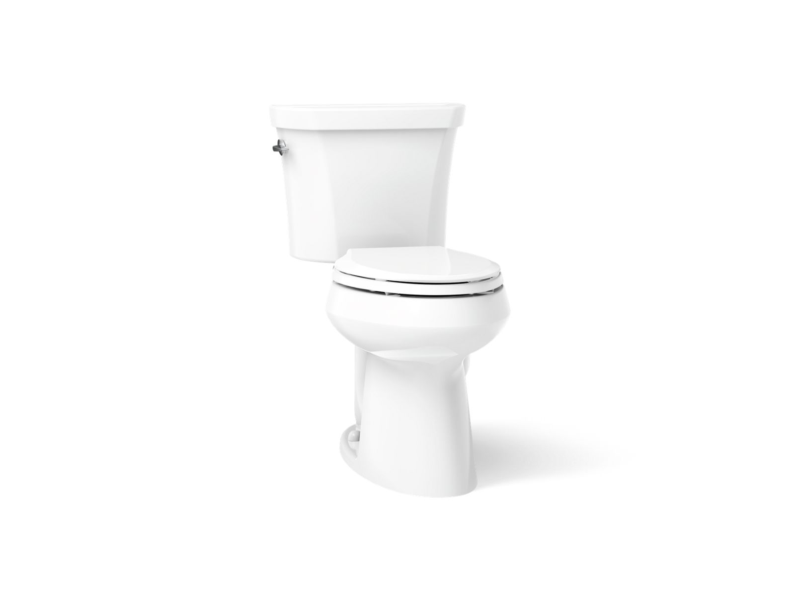 Highline Two-piece elongated toilet, dual-flush - K-6393-0