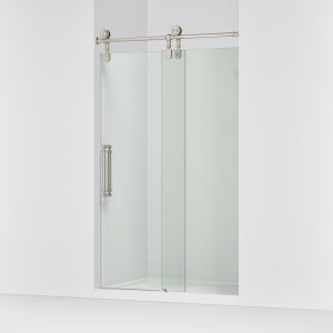 Artifacts 80-7/8" H sliding shower door with 3/8"-thick glass - K-701727-10L-BN