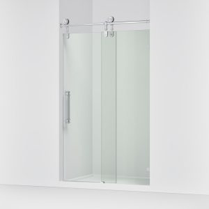Artifacts 80-7/8" H sliding shower door with 3/8"-thick glass - K-701727-10L-CP