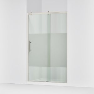 Rely 77" H sliding shower door with 3/8"-thick glass - K-702254-10G81-BNK