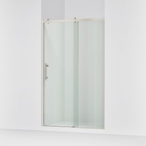 Rely 77" H sliding shower door with 3/8"-thick glass - K-702254-10L-BNK