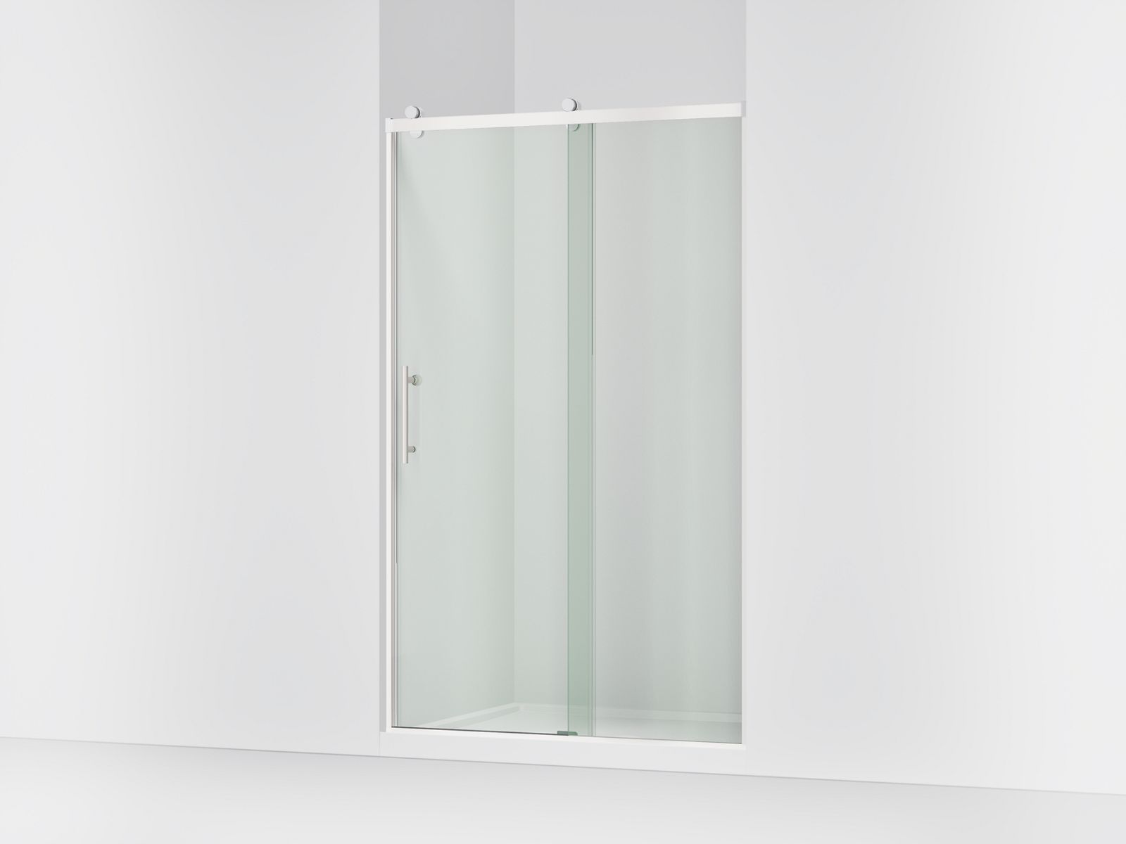 Rely 77" H sliding shower door with 3/8"-thick glass - K-702254-10L-SHP