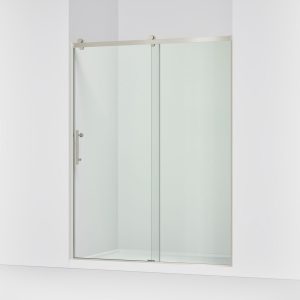 Rely 77" H sliding shower door with 3/8"-thick glass - K-702256-10L-BNK