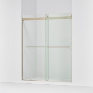 Levity 74" H sliding shower door with 1/4"-thick glass - K-706015-L-ABV