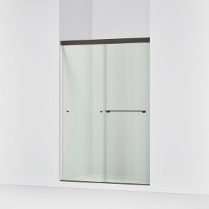Revel Sliding shower door, 70" H x 44-5/8 - 47-5/8" W, with 1/4" thick Crystal Clear glass - K-707100-L-ABZ