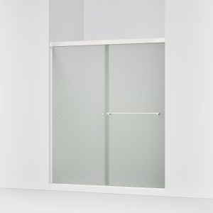 Revel Sliding shower door, 70" H x 56-5/8 - 59-5/8" W, with 1/4" thick Frosted glass - K-707200-D3-SHP