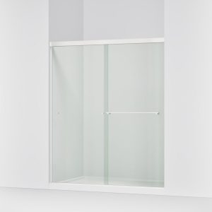 Revel Sliding shower door, 70" H x 56-5/8 - 59-5/8" W, with 1/4" thick Crystal Clear glass - K-707200-L-SHP