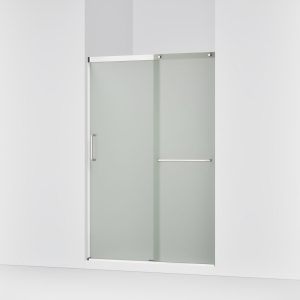 Elate Sliding shower door, 70-1/2" H x 50-1/4 - 53-5/8" W, with 1/4" thick Frosted glass - K-707607-6D3-SH