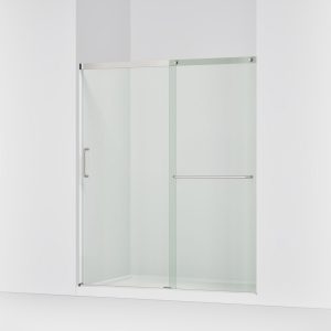 Elate Sliding shower door, 70-1/2" H x 56-1/4 - 59-5/8" W, with 1/4" thick Crystal Clear glass - K-707608-6L-MX