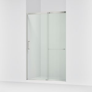 Elate Sliding shower door, 75-1/2" H x 44-1/4 - 47-5/8" W, with heavy 5/16" thick Crystal Clear glass - K-707613-8L-MX