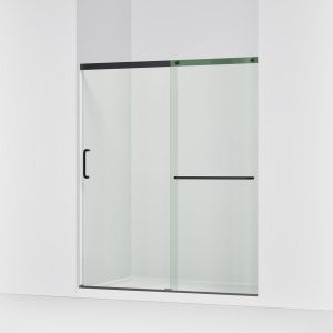Elate Tall 75-1/2" H sliding shower door with 5/16"-thick glass - K-707615-8L-BL
