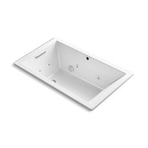 Underscore 60" x 36" drop-in Heated BubbleMassage air bath with whirlpool - K-1849-XHGH-0