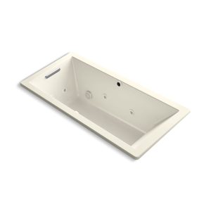 Underscore 66" x 32" drop-in Heated BubbleMassage air bath with whirlpool - K-1822-XHGH-96