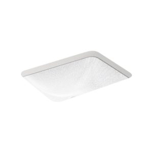 Sartorial Herringbone Caxton 20" rectangular undermount vessel bathroom sink - K-29471-HD1-0