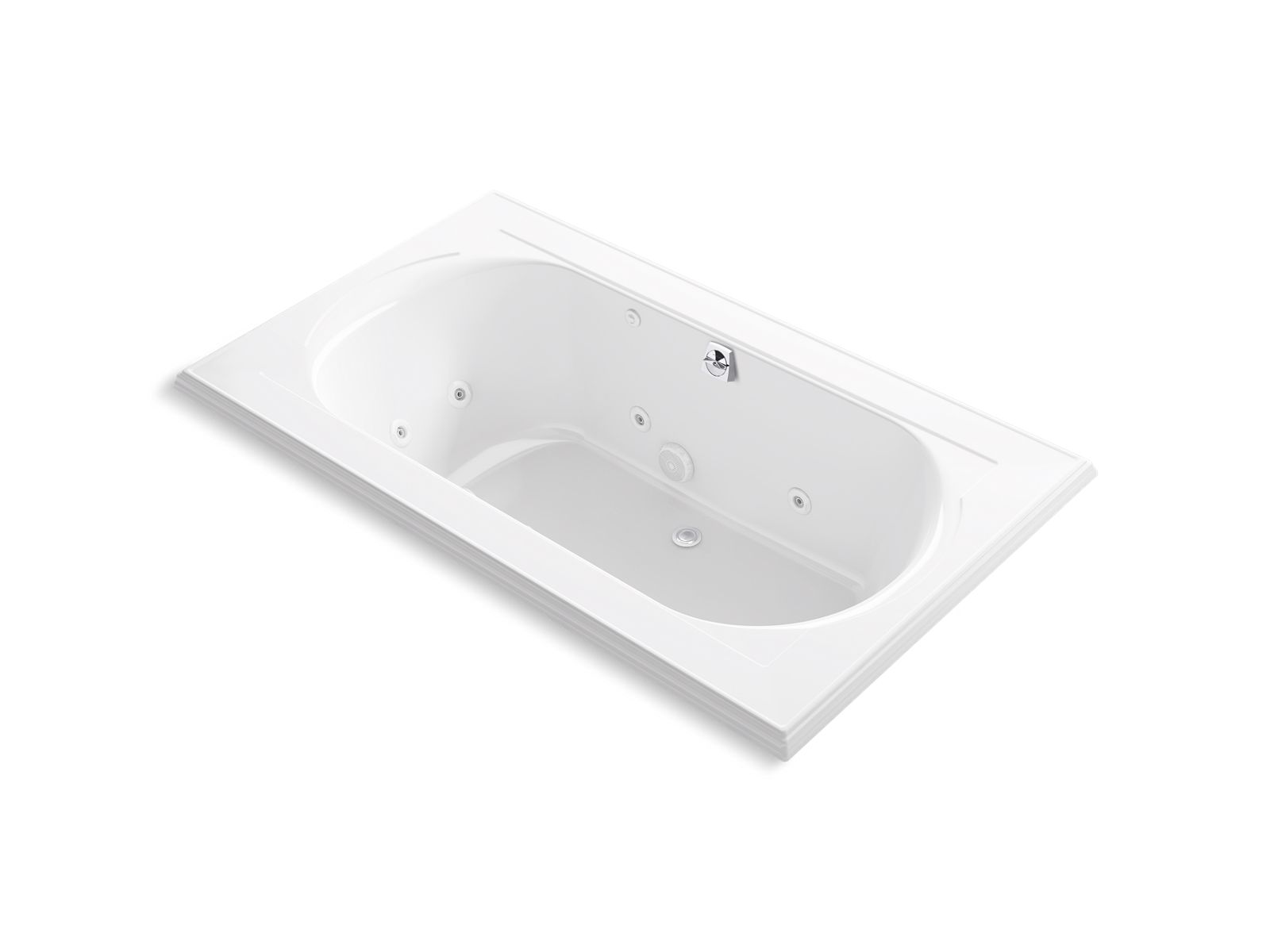 Memoirs 72" x 42" drop-in whirlpool bath - K-1418-JH-0