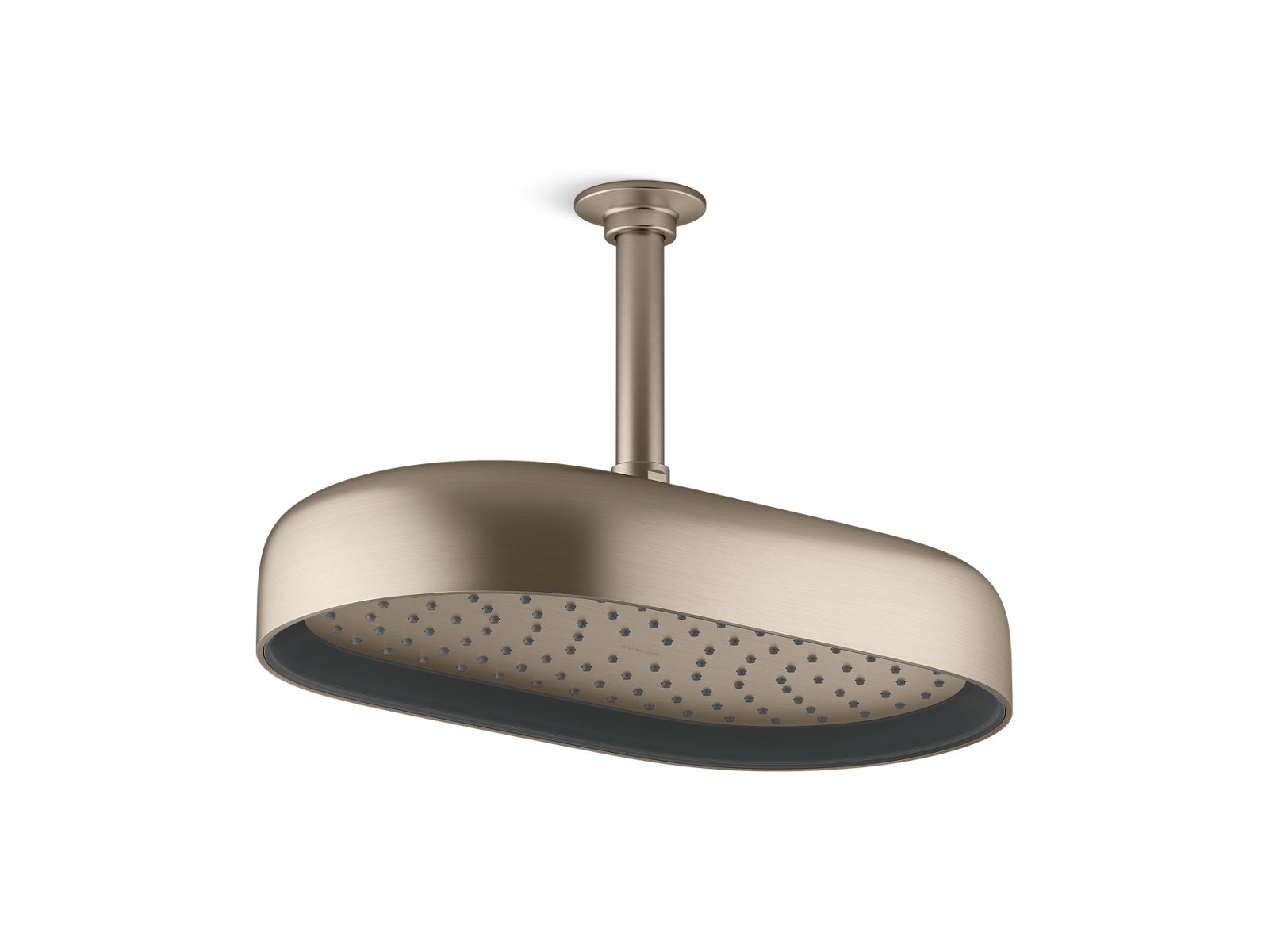 Statement Oblong 14" single-function rainhead, 2.5 gpm - K-26294-BV