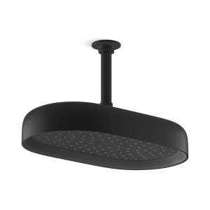 Statement Oblong 14" single-function rainhead, 2.5 gpm - K-26294-BL