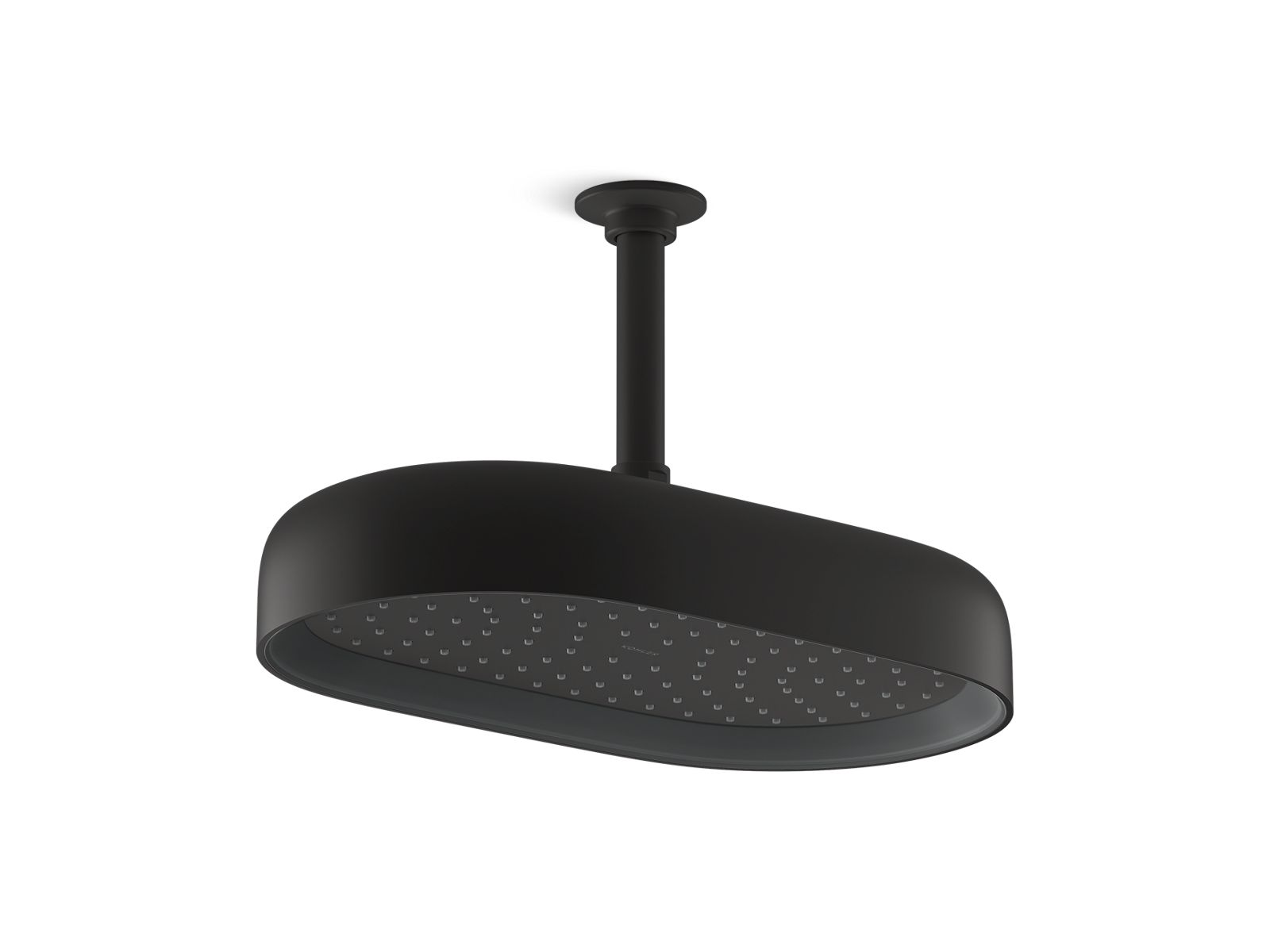 Statement Oblong 14" single-function rainhead, 2.5 gpm - K-26294-BL